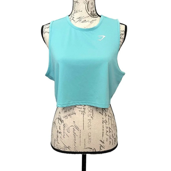 Gymshark Cropped Tank Top Size Medium - Picture 1 of 7